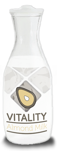 almondmilk package mockup